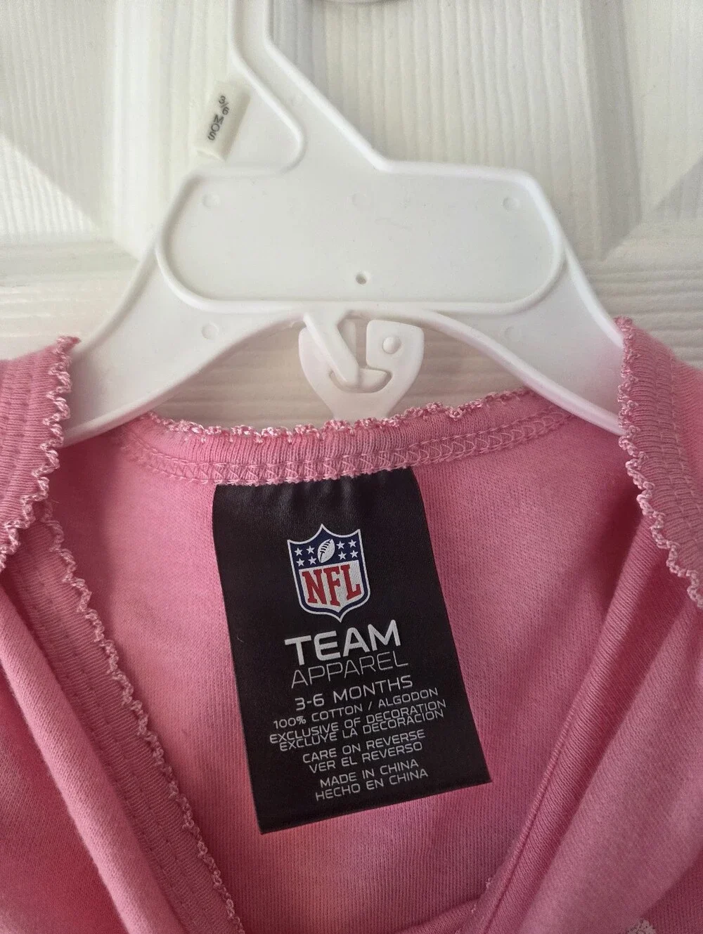 Chicago Bears Baby Girl Bodysuits 3-6M 2pc Tshirt Fan Apparel NFL NWT Pink